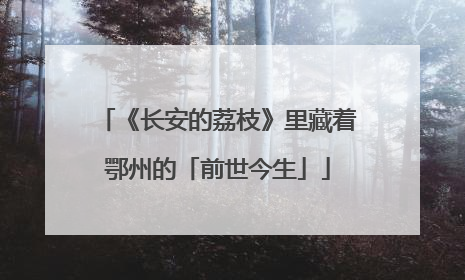 《长安的荔枝》里藏着鄂州的「前世今生」