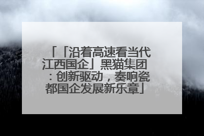 「沿着高速看当代江西国企」黑猫集团：创新驱动，奏响瓷都国企发展新乐章