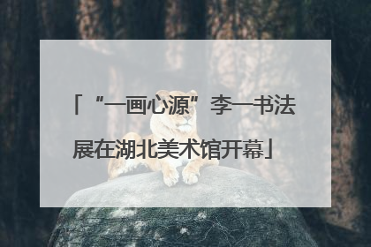 “一画心源”李一书法展在湖北美术馆开幕