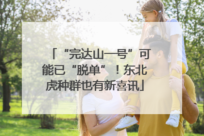 “完达山一号”可能已“脱单”！东北虎种群也有新喜讯