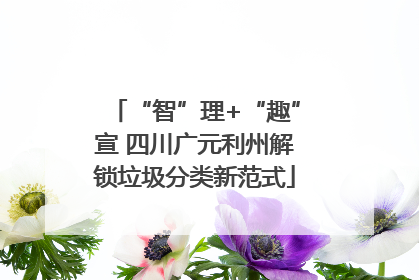 “智”理+“趣”宣 四川广元利州解锁垃圾分类新范式