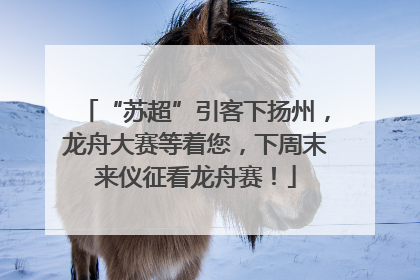 “苏超”引客下扬州，龙舟大赛等着您，下周末来仪征看龙舟赛！