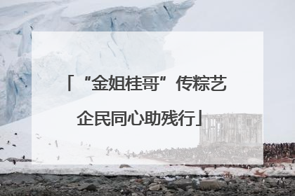 “金姐桂哥”传粽艺 企民同心助残行