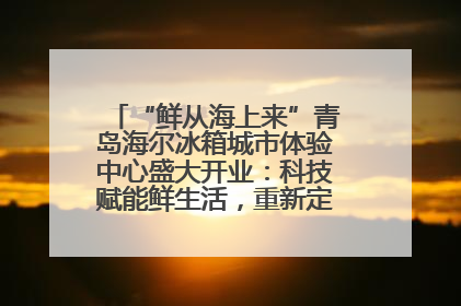 “鲜从海上来”青岛海尔冰箱城市体验中心盛大开业：科技赋能鲜生活，重新定义全球饮食未来