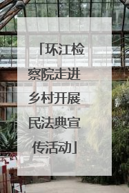 环江检察院走进乡村开展民法典宣传活动
