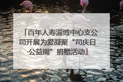 百年人寿淄博中心支公司开展为爱凝聚“司庆日·公益周”捐赠活动