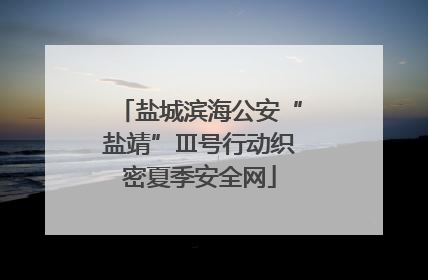 盐城滨海公安“盐靖”Ⅲ号行动织密夏季安全网