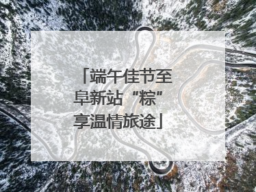 端午佳节至阜新站“粽”享温情旅途