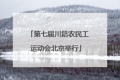 第七届川籍农民工运动会北京举行