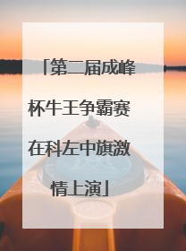 第二届成峰杯牛王争霸赛在科左中旗激情上演