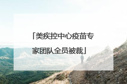 美疾控中心疫苗专家团队全员被裁
