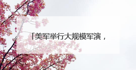 美军举行大规模军演，超12000人参加