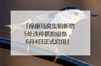 保康马良集镇新增5处违停抓拍设备，6月4日正式启用
