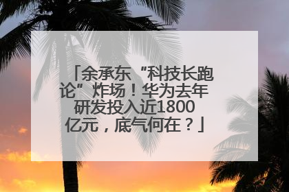 余承东“科技长跑论”炸场！华为去年研发投入近1800亿元，底气何在？