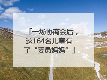 一场协商会后，这164名儿童有了“委员妈妈”