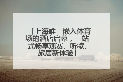 上海唯一嵌入体育场的酒店启幕，一站式畅享观赛、听歌、旅居新体验