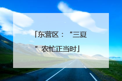 东营区：“三夏”农忙正当时