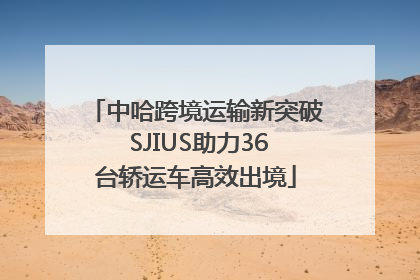 中哈跨境运输新突破 SJIUS助力36台轿运车高效出境