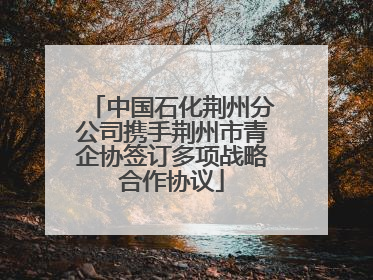 中国石化荆州分公司携手荆州市青企协签订多项战略合作协议