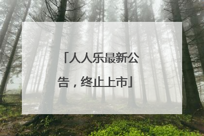 人人乐最新公告，终止上市
