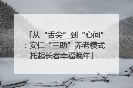 从“舌尖”到“心间”：安仁“三助”养老模式托起长者幸福晚年