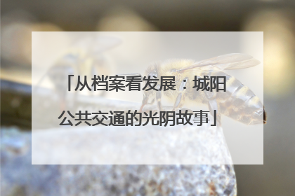 从档案看发展：城阳公共交通的光阴故事