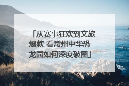 从赛事狂欢到文旅爆款 看常州中华恐龙园如何深度破圈