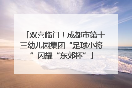 双喜临门！成都市第十三幼儿园集团“足球小将”闪耀“东郊杯”