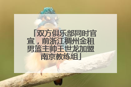 双方俱乐部同时官宣，前浙江稠州金租男篮主帅王世龙加盟南京教练组
