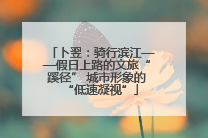 卜翌：骑行滨江——假日上路的文旅“蹊径” 城市形象的“低速凝视”