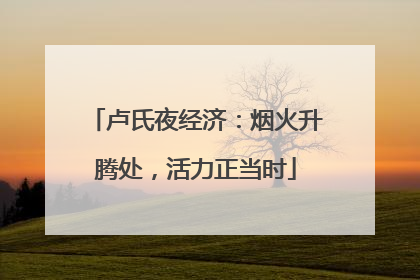 卢氏夜经济：烟火升腾处，活力正当时