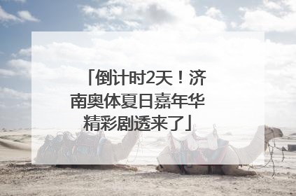 倒计时2天！济南奥体夏日嘉年华精彩剧透来了
