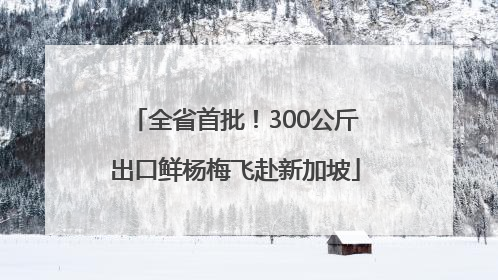 全省首批！300公斤出口鲜杨梅飞赴新加坡