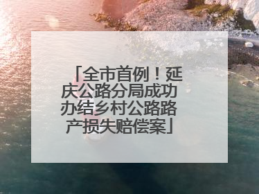 全市首例！延庆公路分局成功办结乡村公路路产损失赔偿案