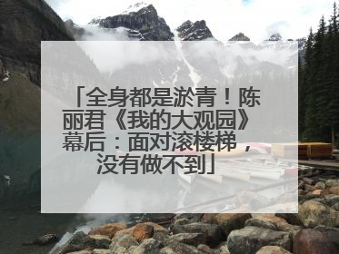 全身都是淤青！陈丽君《我的大观园》幕后：面对滚楼梯，没有做不到