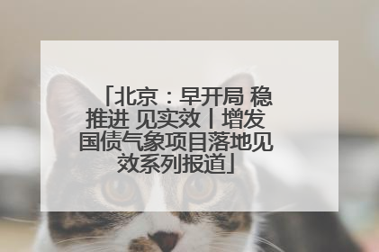 北京：早开局 稳推进 见实效丨增发国债气象项目落地见效系列报道