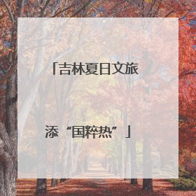 吉林夏日文旅添“国粹热”