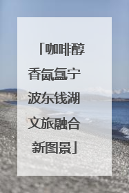 咖啡醇香氤氲宁波东钱湖文旅融合新图景