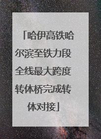 哈伊高铁哈尔滨至铁力段全线最大跨度转体桥完成转体对接