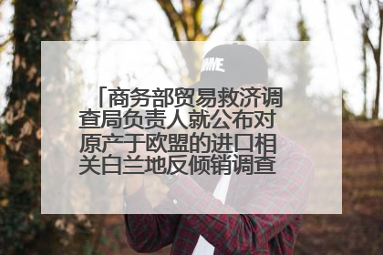 商务部贸易救济调查局负责人就公布对原产于欧盟的进口相关白兰地反倾销调查最终裁定答记者问