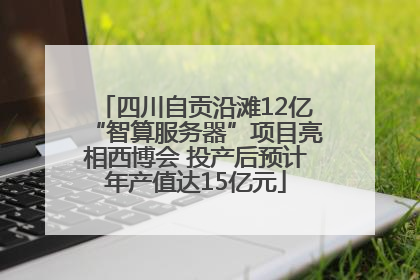 四川自贡沿滩12亿“智算服务器”项目亮相西博会 投产后预计年产值达15亿元