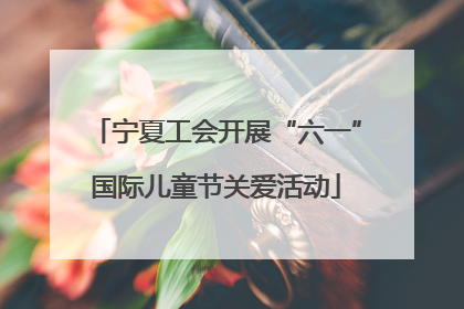 宁夏工会开展“六一”国际儿童节关爱活动