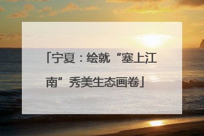 宁夏：绘就“塞上江南”秀美生态画卷