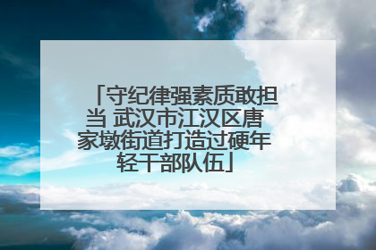 守纪律强素质敢担当 武汉市江汉区唐家墩街道打造过硬年轻干部队伍