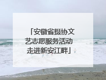 安徽省摄协文艺志愿服务活动走进新安江畔