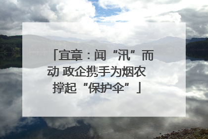 宜章：闻“汛”而动 政企携手为烟农撑起“保护伞”
