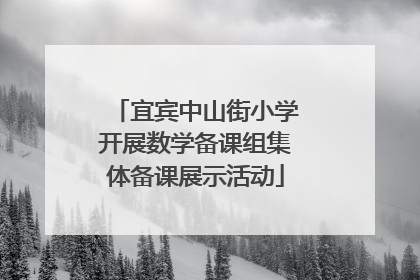宜宾中山街小学开展数学备课组集体备课展示活动