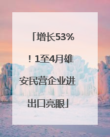 增长53%！1至4月雄安民营企业进出口亮眼