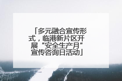 多元融合宣传形式，临港新片区开展“安全生产月”宣传咨询日活动