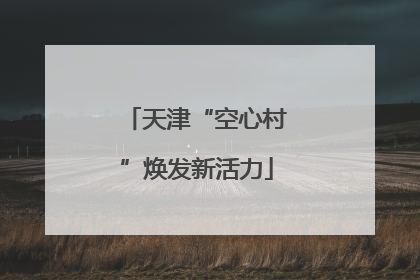 天津“空心村”焕发新活力